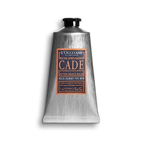 L'Occitane Cade After-Shave Balm for Men, Soothes Razor Burn & Redness, 2.5 Fl Oz