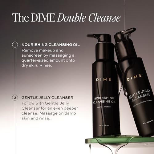 DIME Nourishing Cleansing Oil - 2-in-1 Makeup Remover & Facial Cleanser, 4 oz