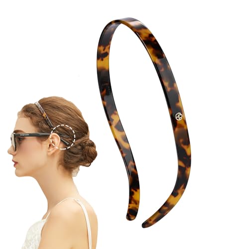 Eyewear Hair Band for Women - No Pressure, Non Slip Tortoise Headband - Basic Color