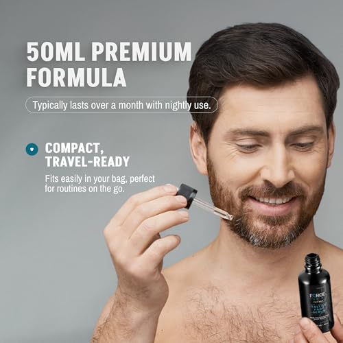 FORGE SKIN¢ç Night Beef Tallow Serum for Men [TALLOW-BASED] - Facial Essence for Face Wrinkles with Essential Oils - Natural Green Tea Skincare for Radiance and Skin Hydration (1.7 OZ)