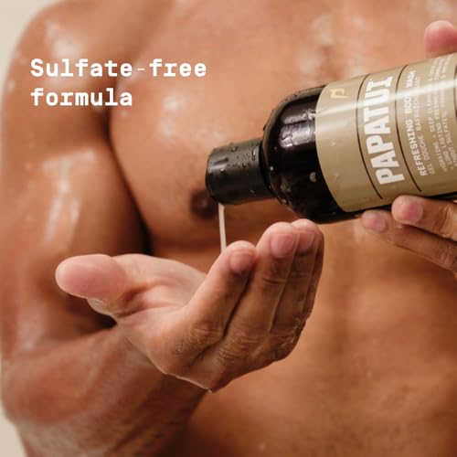 Men's Refreshing Body Wash with Coconut Oil & Vanilla Shea - 28oz Pack of 3 - Exfoliating & Hydrating