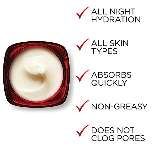 Revitalift Anti-Aging Overnight Face Mask with Pro-Retinol & Hyaluronic Acid – Reduces Wrinkles & Brightens Skin 1.7 Oz