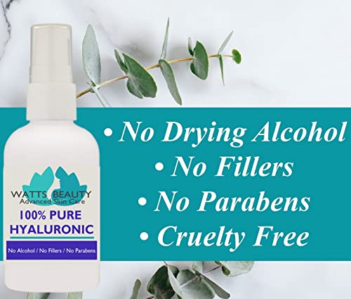 Pure Hyaluronic Acid Face Serum 8 oz - Ultra Hydrating Booster with Pump