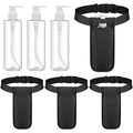Eaasty 3-Piece Massage Oil Bottle Holster Set with 8 oz Dispenser, Black - Variation 3