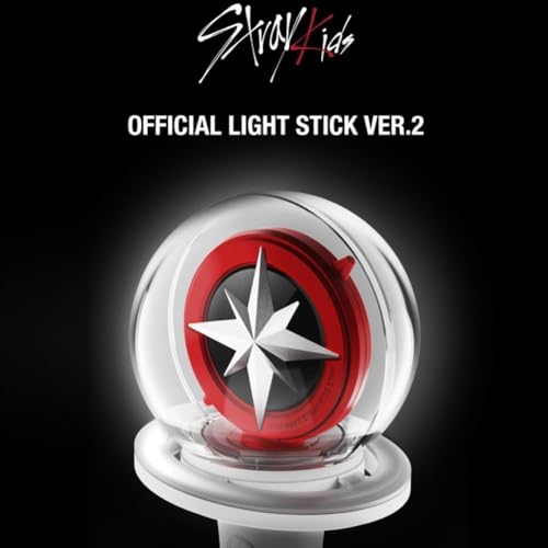 Straykids Lightstick Ver2 with Bluetooth, Cheering Lights, Merch Bracelets & Photocards