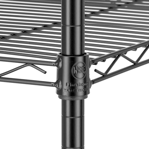 Heavy Duty 7-Tier Wire Shelving Rack - 24x24x72 Inches, Adjustable Steel Storage Unit