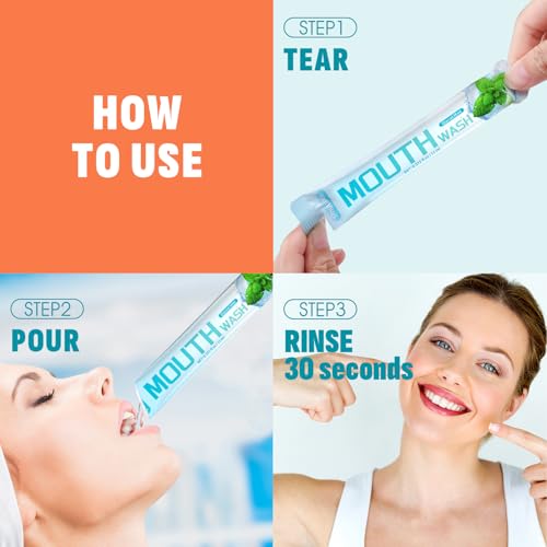 Travel Mouthwash Pack - 30 Alcohol-Free & Fluoride-Free Oral Hygiene Strips