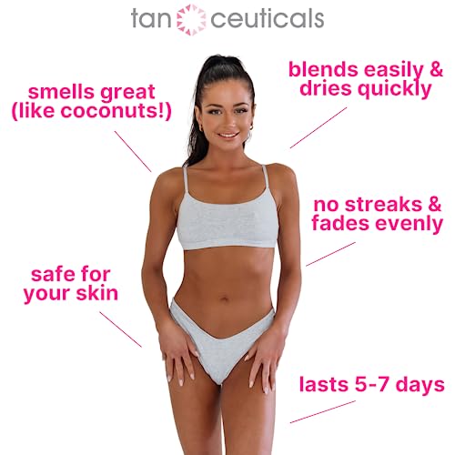 Self Tanner Dark - Natural-Looking Sunless Tan Lotion with Coconut Scent