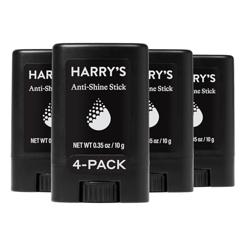 Harry's Anti-Shine Stick for Oily Skin - 4 Pack, Travel Size, Oil Control