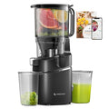 AMZCHEF Cold Press Juicer with 5.8-Inch Wide Mouth Hopper - Black