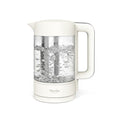 Electric Glass Kettle with Removable Tea Infuser - 1.7L, Linen Cream