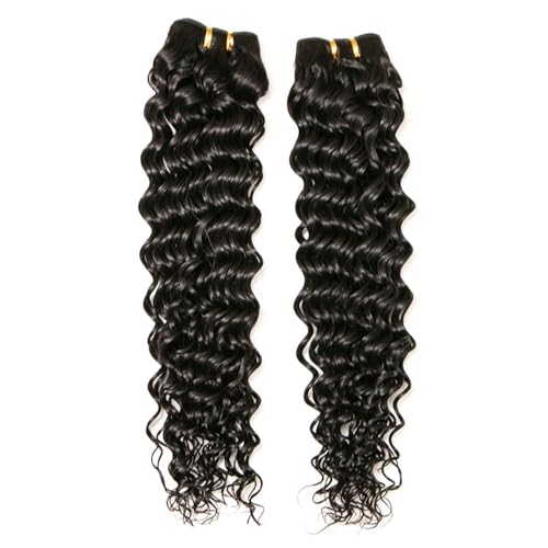 EMOL Deep Wave Hair Bundles 10-12-14 Inches Curly Human Hair Weave