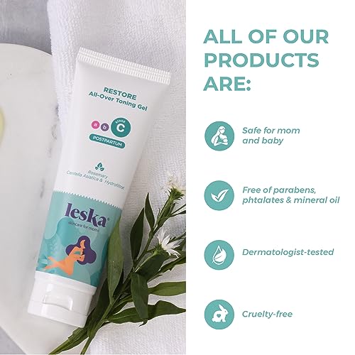 Leska Postpartum Toning Gel Set 2-Pack for Maternity Skin Recovery