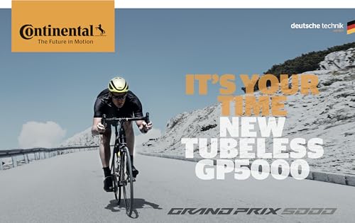 Continental Grand Prix 5000 S TR Tubeless Road Bike Tire 700x28 Black/Transparent