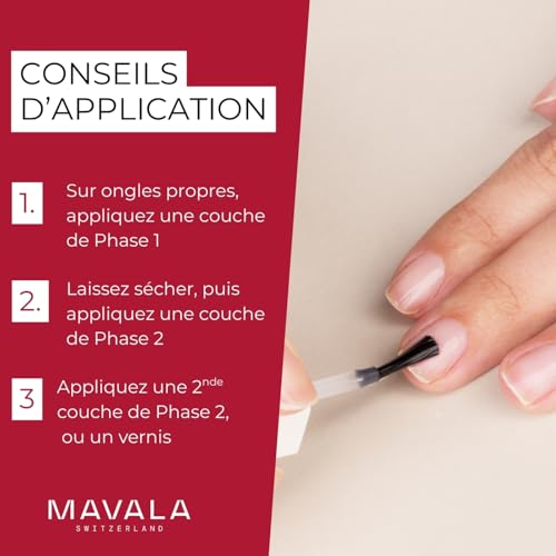 Mavala Nail Shield 2-Step Nail Strengthening & Repair Kit - Clear Top Coat & Hardener