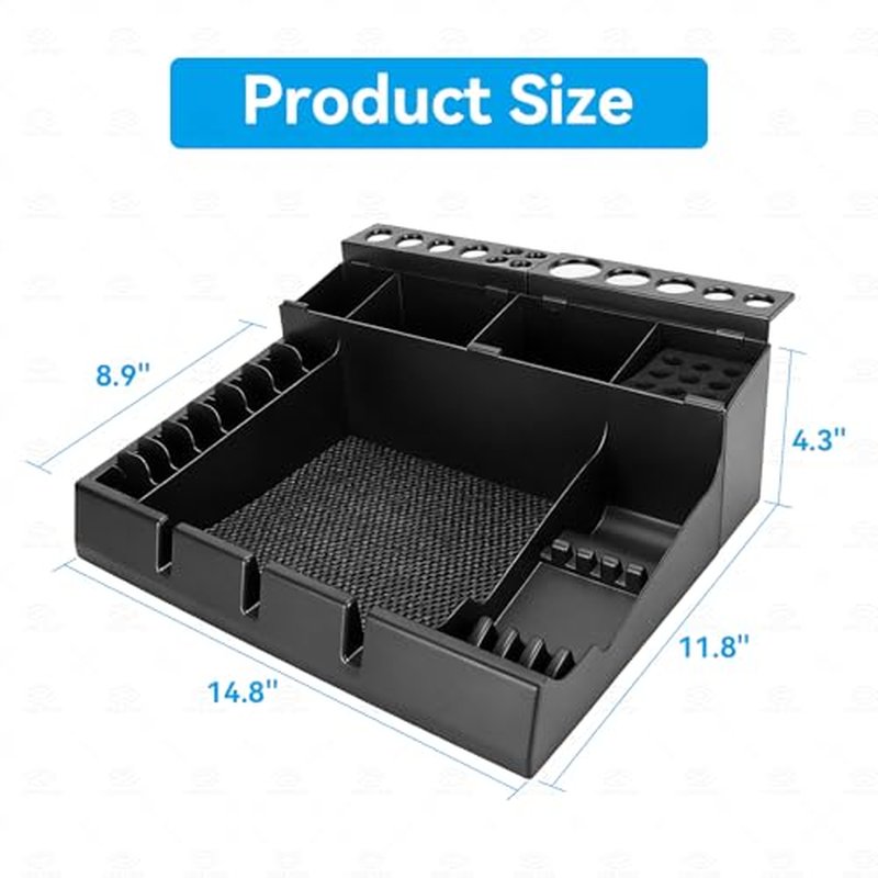 Barber Station Organizer, Barber Clipper Tray Organizer Storage Salon Grooming Station Hairstylist Organizer Clipper Guard Organizer Holder, Detachable Barber Tools Organizer