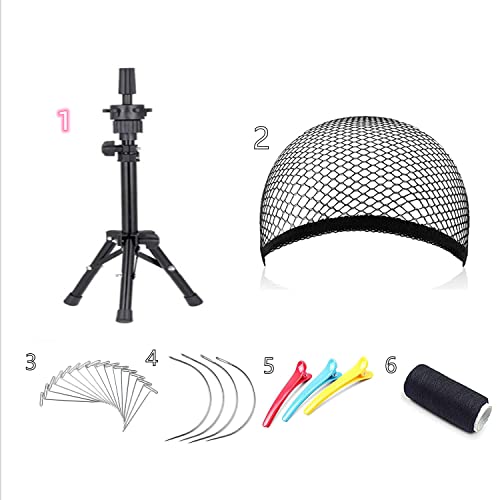 Pink 23 Inch Canvas Block Head Wig Stand Mannequin Head for Wigs Trimming Display - Pink / 23 Inch