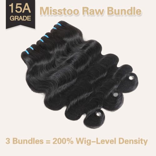 Natural Color 18 Inch Cambodian Body Wave Human Hair Bundles - Misstoo