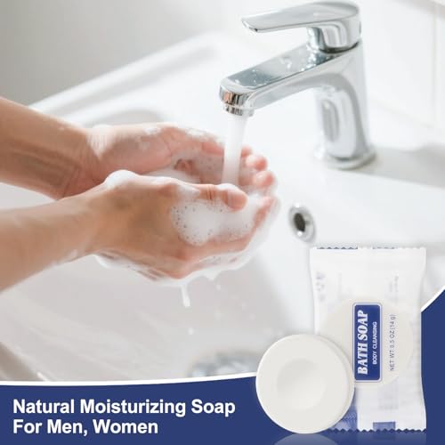 100 Pack Travel Size Bar Soap - Individually Wrapped, 0.5 oz Each - Ideal for Hotels & Travel - Variation of THIS listing