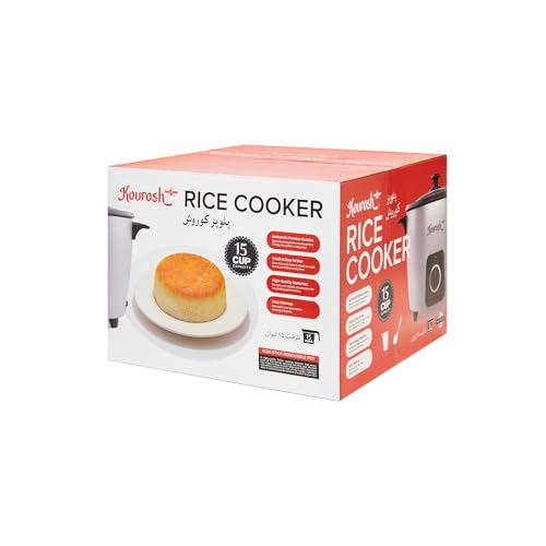 YEDI KOUROSH Persian Rice Cooker 15 Cup Tahdig Maker with Non-Stick Pot