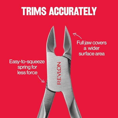 Revlon Full Jaw Cuticle Nipper - Stainless Steel Nail Care Tool
