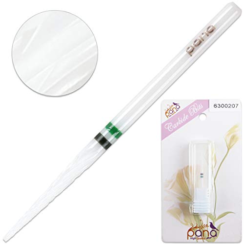 Pana Professional - White Under Nail Cleaner Ceramic Bit 3/32" Shank Size - Nail Drill Bit for Dremel Machine