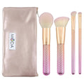 Vegan Synthetic Makeup Brush Set for Face & Eyes - Full Face & Eye Kit