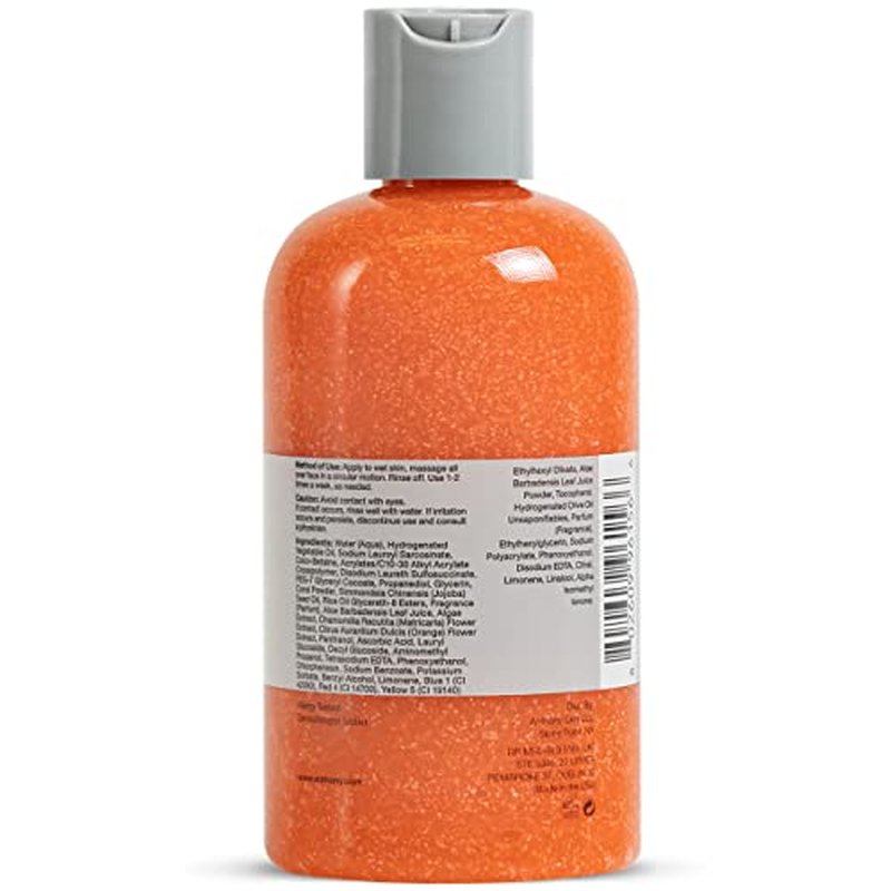 Anthony Facial Scrub ? Men¡¯s Exfoliating Face Wash with Vitamin C, Aloe, Chamomile and Algae for Deep Cleansing and Detoxifying 8 Fl Oz