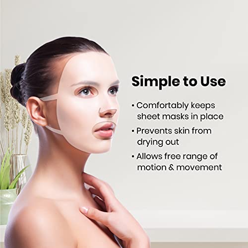 Reusable Silicone Facial Mask Cover Pack of 2 for Sheet Masks – Moisture Lock & Anti-Slip