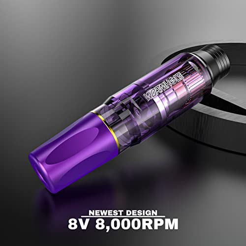 Wireless Tattoo Machine Kit with 1050mAh Battery - Purple