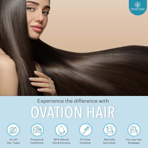 Ovation Moisture Shampoo 12 oz. Hydrating Hair Cleanser for All Hair Types