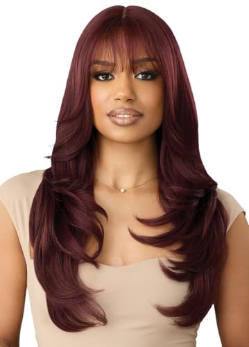 Outre Lace Front Wig - Castine Jet Black 1 Ear to Ear HD Transparent Lace