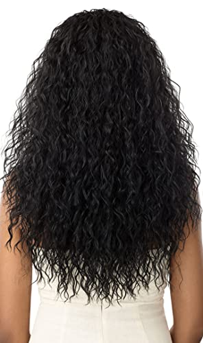 Outre Quick Weave Wet & Wavy Synthetic Half Wig Beach Curl 24 Inches