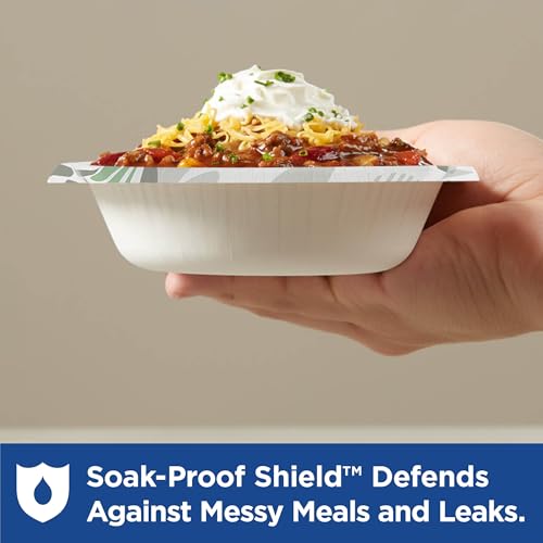 Heavy-Duty 20 oz Paper Bowls Bulk Pack - Compostable, Microwave Safe, for Foodservice