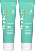 Thinkkids SPF 30 Mineral Sunblock 3.01 fl oz Pack of 2, Reef-Safe Broad Spectrum Children's Sunscreen