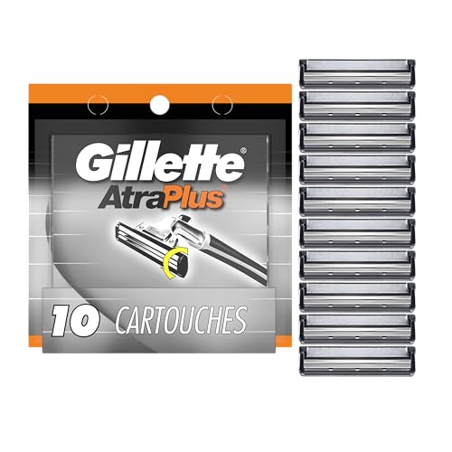 Gillette AltraPlus Razor Blade Refills 10 Count Lubra-Soft Strip for Close Shave - Variation of THIS listing
