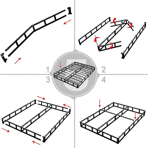XINXINYAN King Size 9 Inch Heavy Duty Box Spring Support Bed Frame or Floor