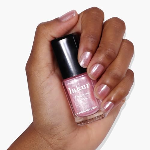 LONDONTOWN Lakur Nail Polish Set - Pink & Purple Shades, 0.4 Fl Oz, Rosado Variation, Long-Lasting, Vegan & Non-Toxic