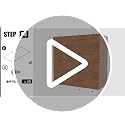 Walnut 3-Tier Record Player Stand with Flip-Down Vinyl Shelf - Faesun