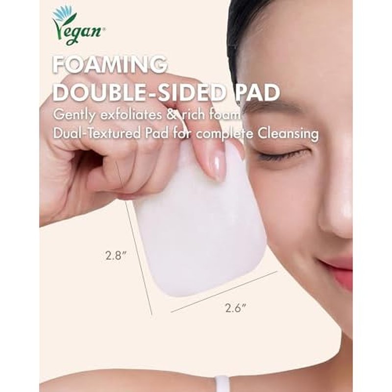 DERMAL Rice Bubble Cleansing Pad ? Makeup Remover Bubble Pads - Exfoliating and Hydrating Cleansing Pad with Korean Rice Bran Water, AHA, BHA, PHA, Fresh Green Citrus Scent, 80pads