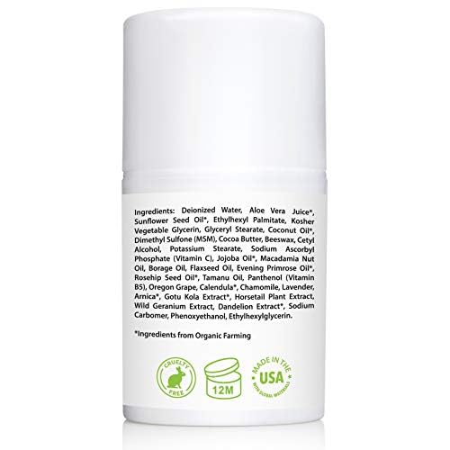 Amara Beauty Vitamin C Cream for Face with Coconut Oil, Cocoa Butter & Jojoba Oil, 1.7 fl. oz. (Pack of 2)
