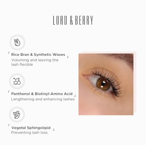 Lord & Berry Boost Treatment Mascara – Lengthening, Lifting & Strengthening for Fuller, Healthier Lashes