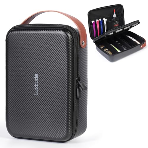 Large Hard Barber Case for Clippers and Supplies - Black