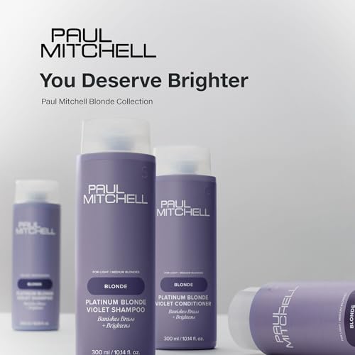 Violet Conditioner for Blonde Hair - 10.14 Fl Oz - Banish Brass & Brighten Light to Medium Blonde, Silver, Gray & White Hair - Paul Mitchell