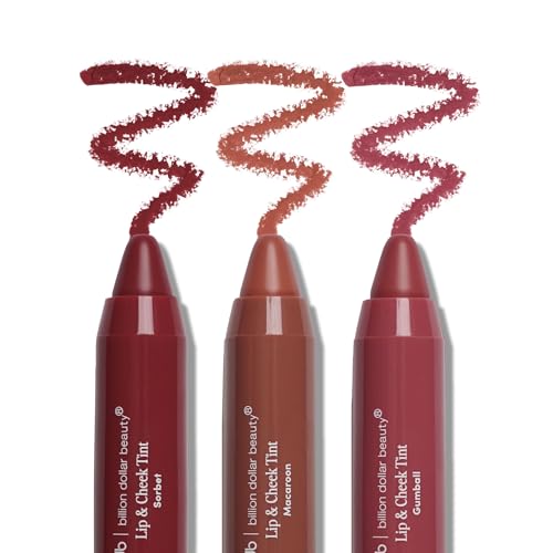 Lip & Cheek Multi Balm Set - Cream Blush Stick & Lip Tint Trio