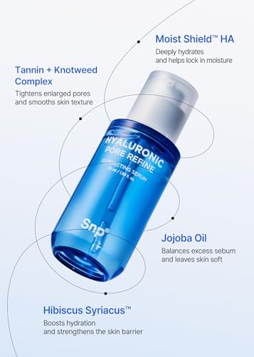 Deep Hydrating Hyaluronic Acid Serum for Face & Pore Tightening - 1.69 Fl Oz