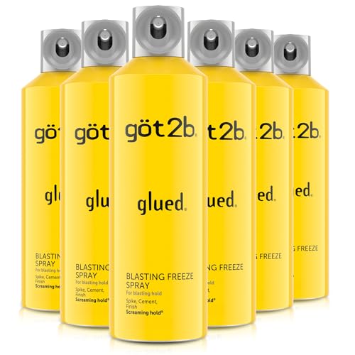 Extra Strong Hair Spray for Spikes & Styles - Long-Lasting Hold, Wind & Humidity Resistant, Pack of 6
