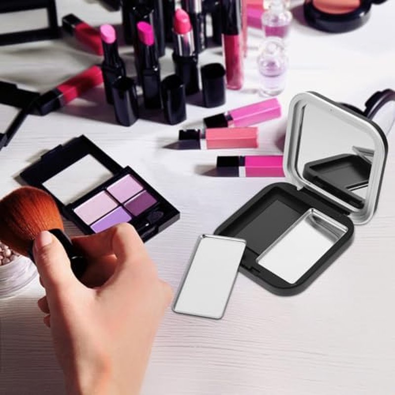 2 Pcs Empty Magnetic Eyeshadow Palettes for DIY Cosmetics - Lipstick, Blush, Powder