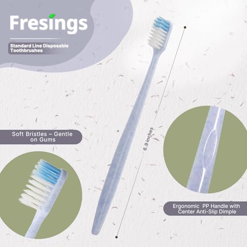 Bulk Disposable Toothbrushes Pack of 480 Individually Wrapped Soft Bristle Travel Ready