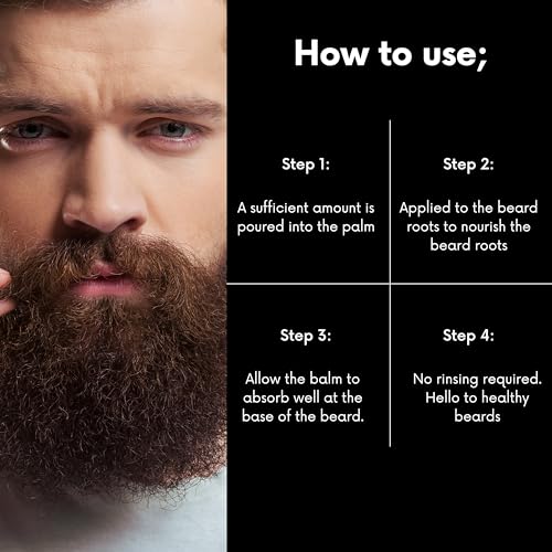 Morfose Ossion Beard Balm for Men - Styling & Frizz Control, 3.4 oz